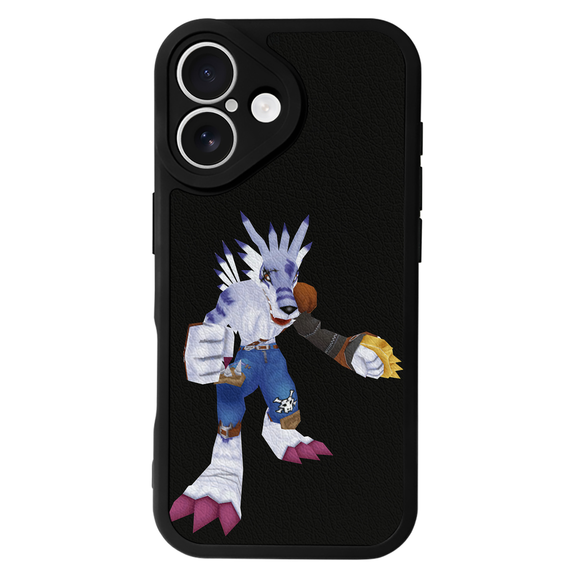 （画像用） Digimon デジタルモンスター/デジモン 【iPhone 16シリーズ対応】シリコンスマホケース（レザー調） 材質：シリコン
